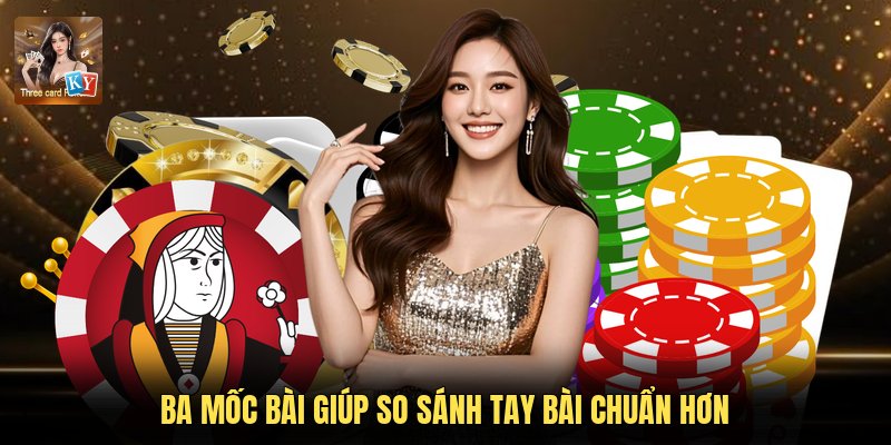 Ba mốc bài giúp so sánh tay bài chuẩn hơn