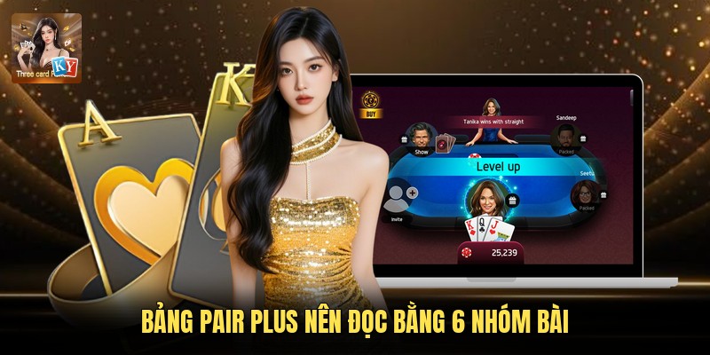 Bảng Pair Plus nên đọc bằng 6 nhóm bài