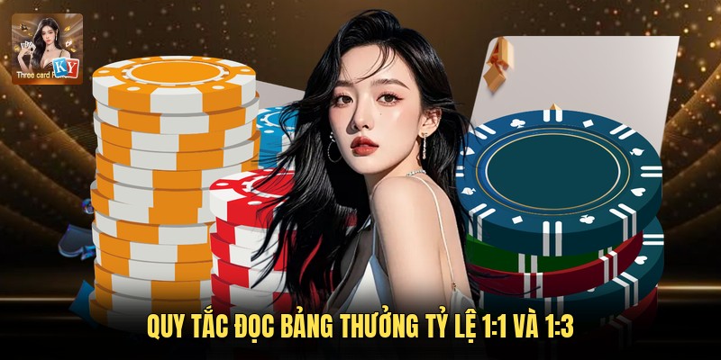 Quy tắc đọc bảng thưởng tỷ lệ 1:1 và 1:3